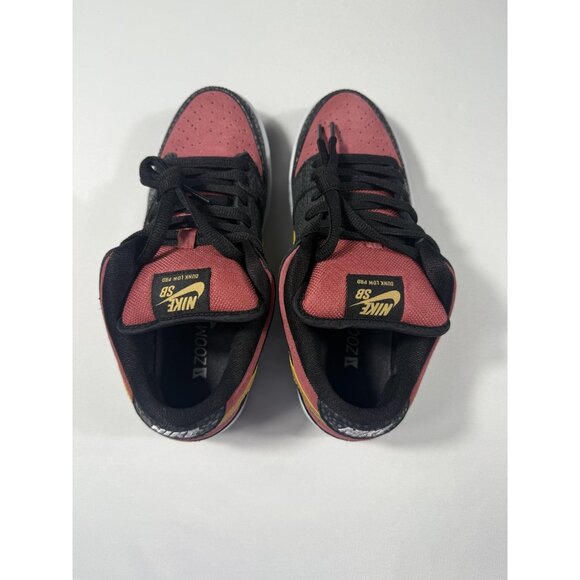 New Nike SB Dunk Low Walk Of Fame Shoes Mens Size 7 Black Red 504750-076 main image 4